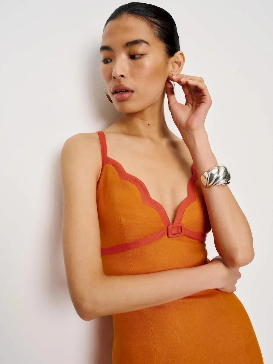 Petites Sara Linen Dress - Image 2