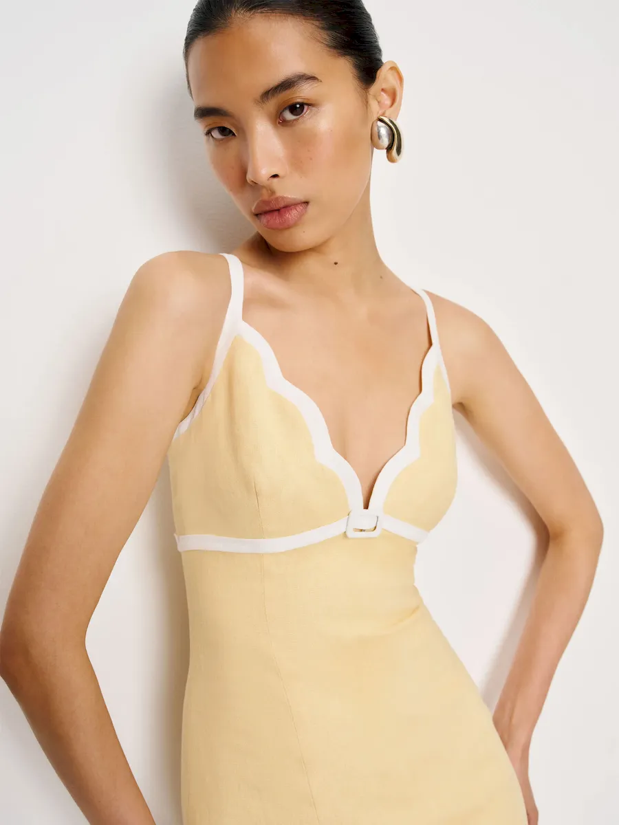 Petites Sara Linen Dress - Image 2