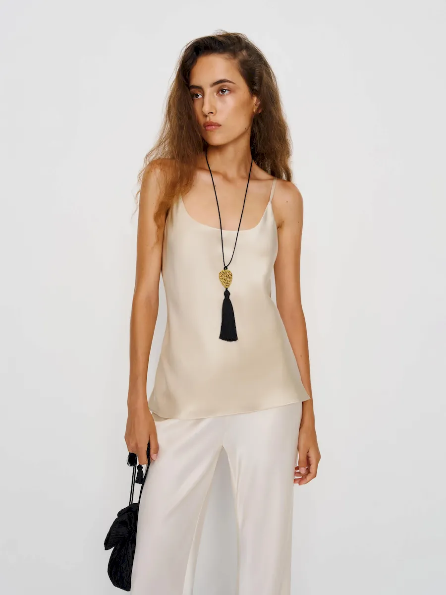 Lila Silk Top - Image 2